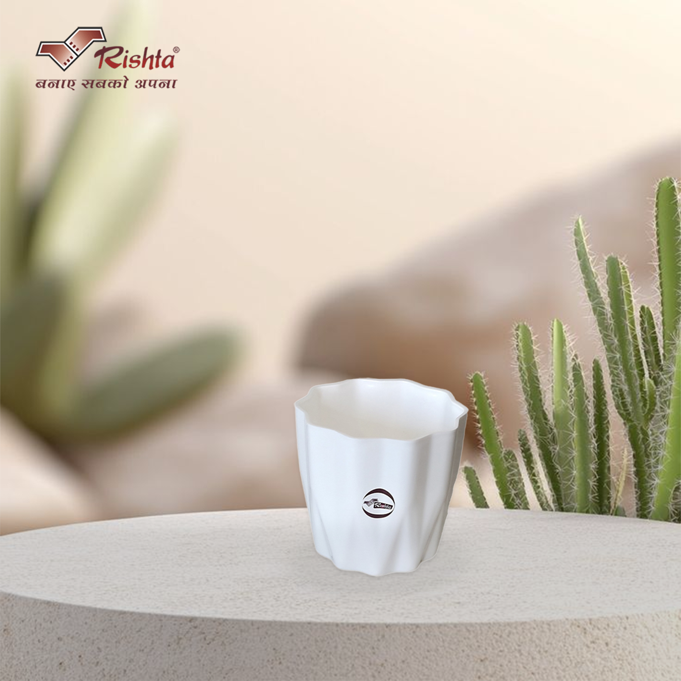 Rishta® Lotus Planter Pot - Set of 5pc - Image 3
