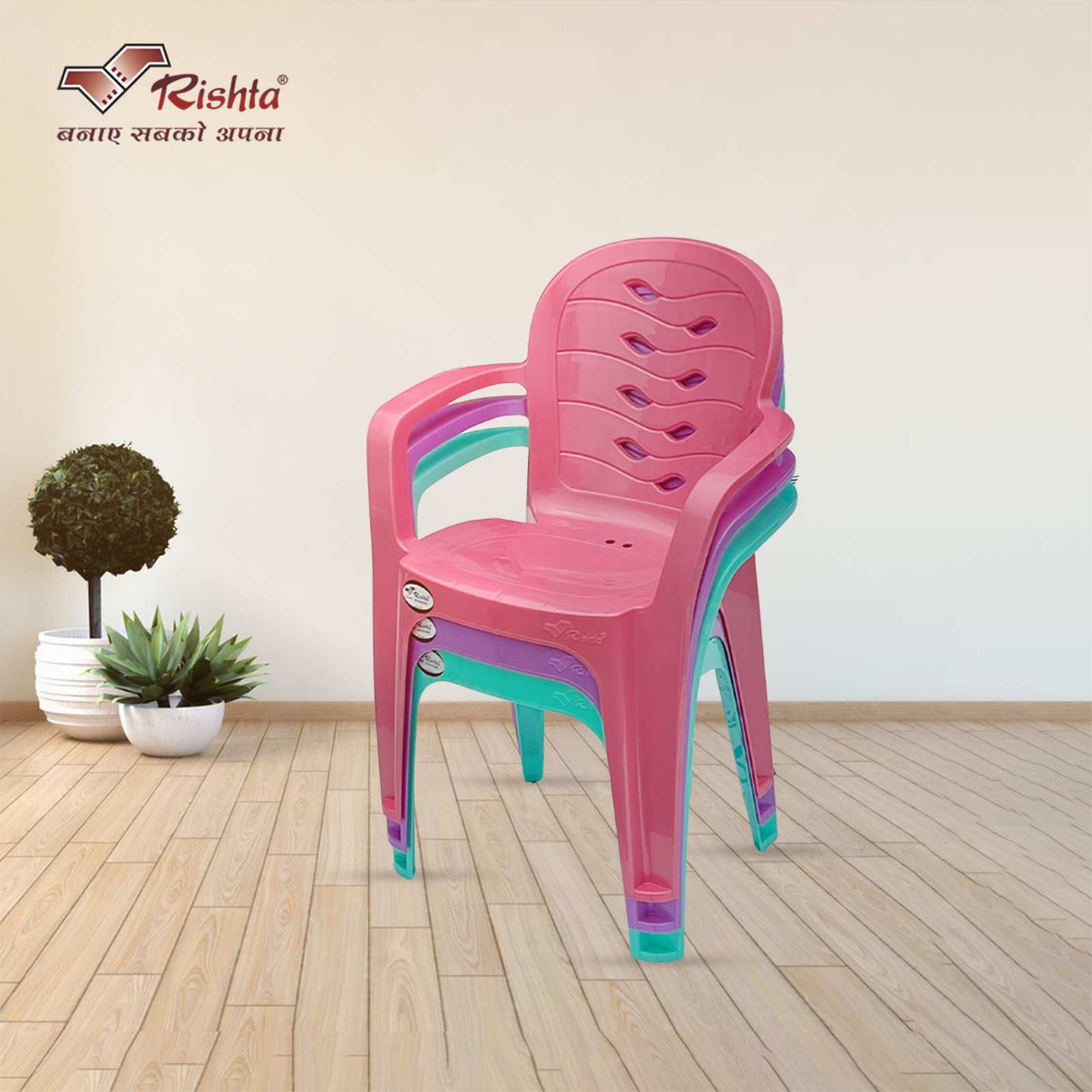 Baby Chair Tiny Trone (Leaf Flow) - Image 6