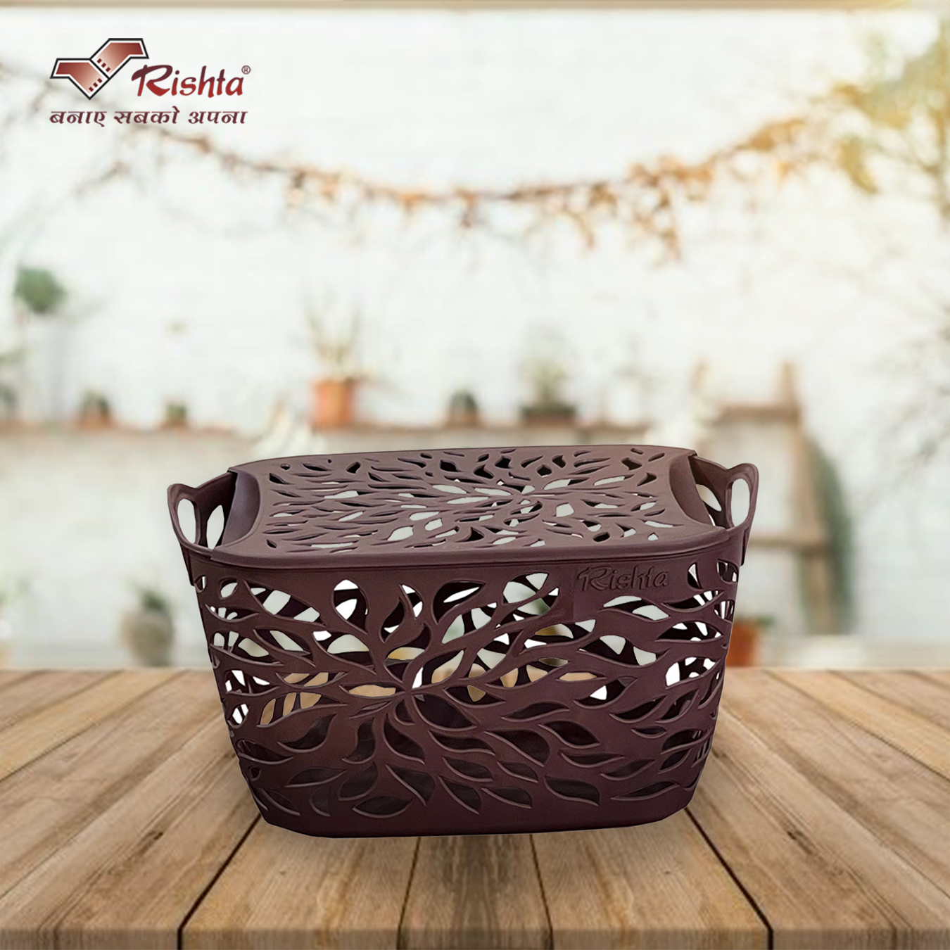 Rishta Jovial Storage Basket with Lid – Set of 3 - Image 6