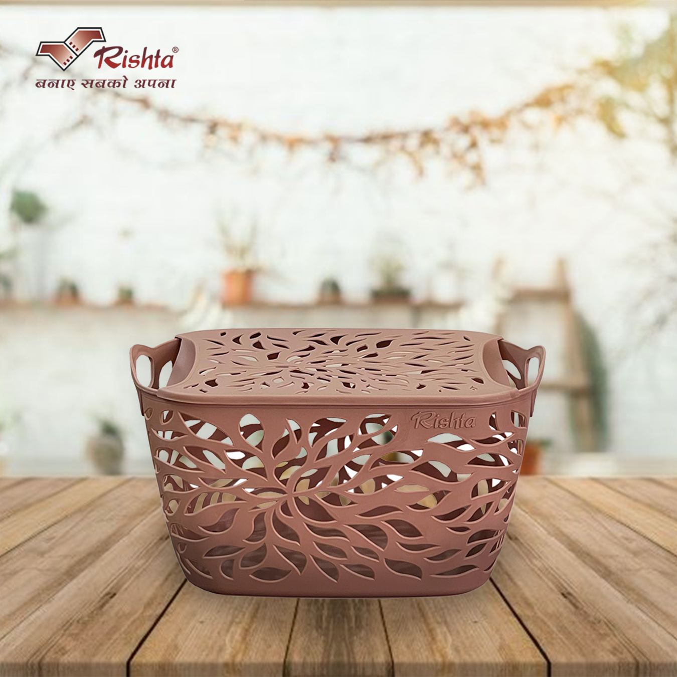 Rishta Jovial Storage Basket with Lid – Set of 3 - Image 5