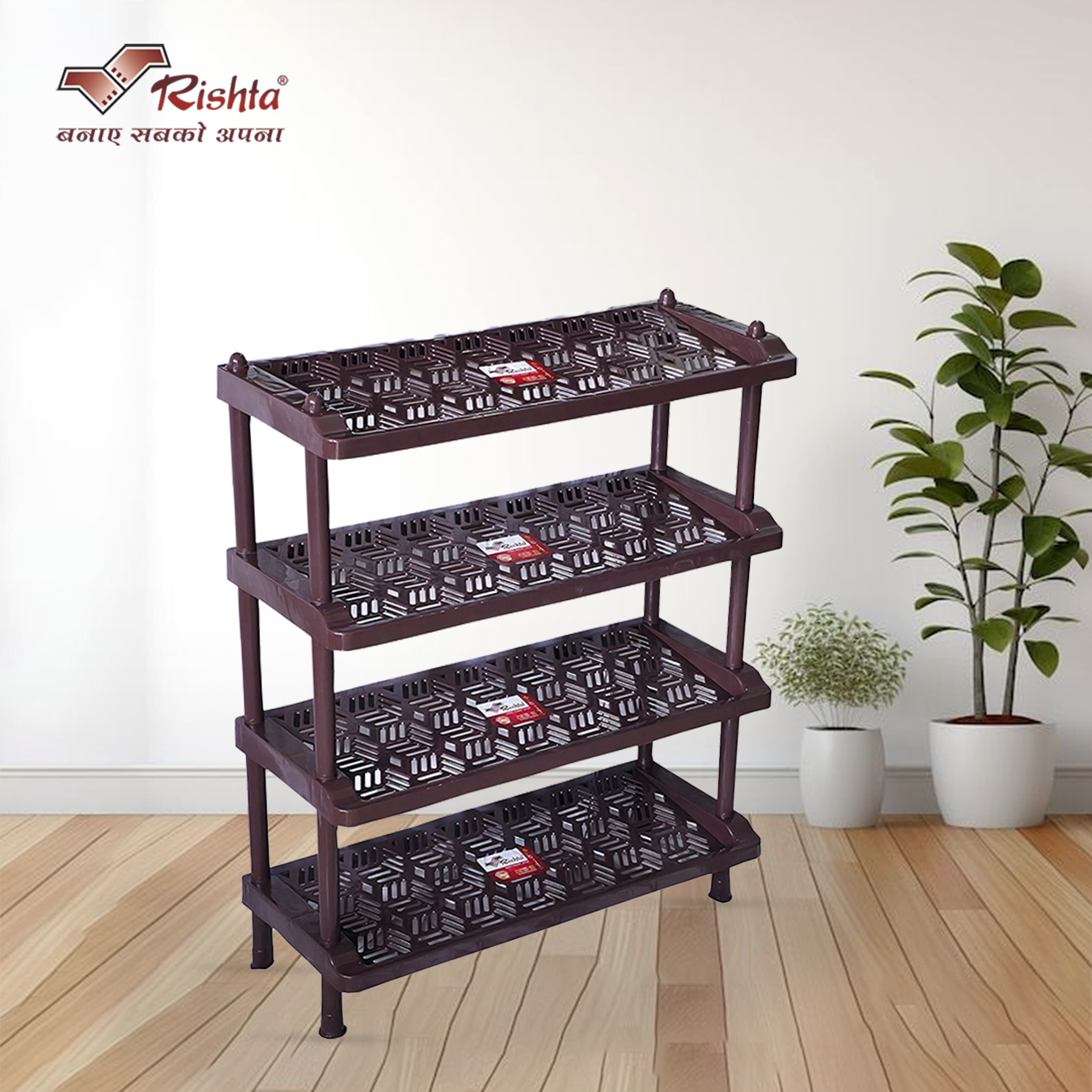 Rishta® Crazy Shoe Rack – 4 Layer - Image 6