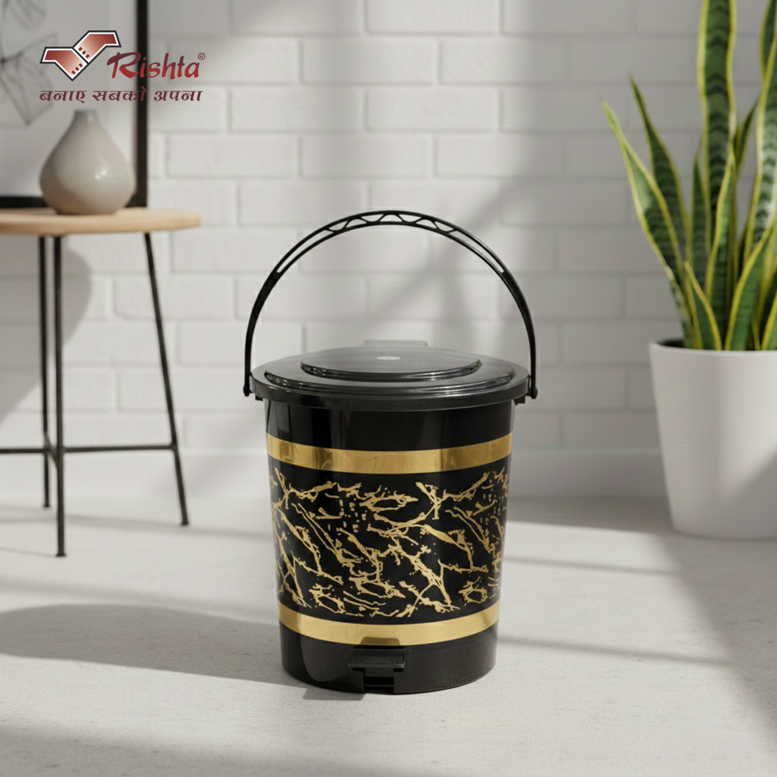Rishta® Black Era Pedalbin - Image 4