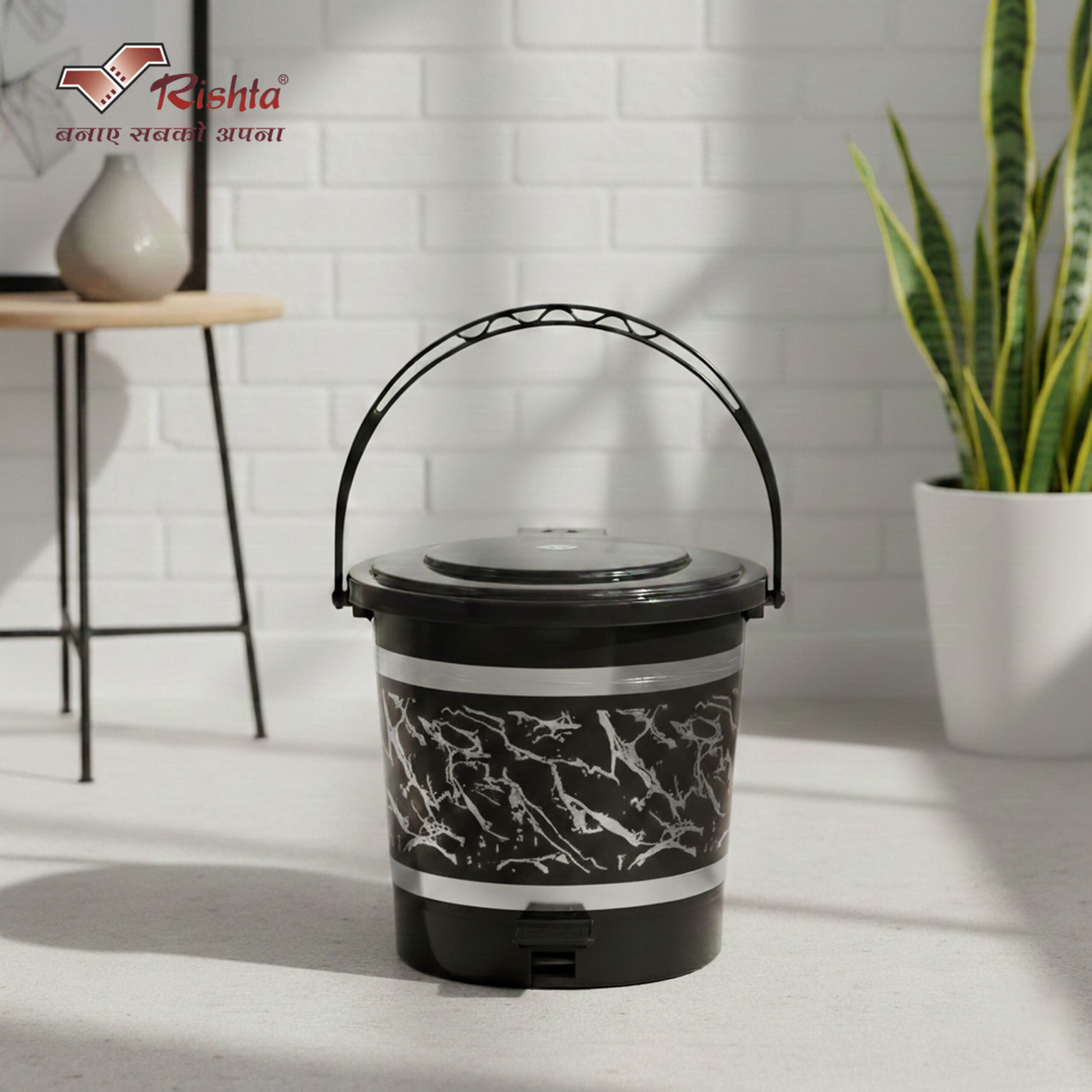 Rishta® Black Era Pedalbin - Image 3