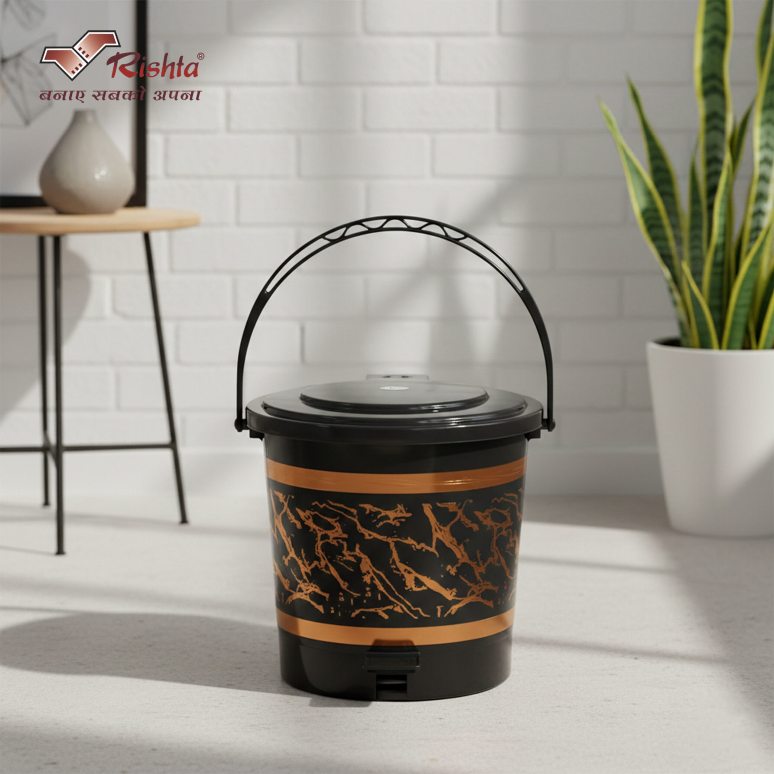 Rishta® Black Era Pedalbin - Image 2