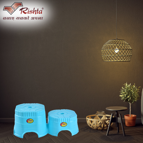 Rishta Plastic Bathroom Stool Set - Image 3