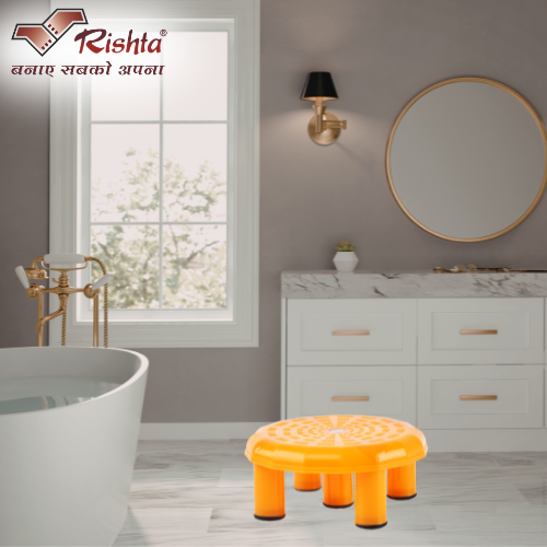 Rishta Plastic Mini Bathroom Stool