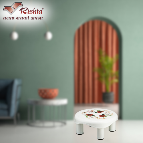 Rishta Plastic Designer Mini Stool - Image 4