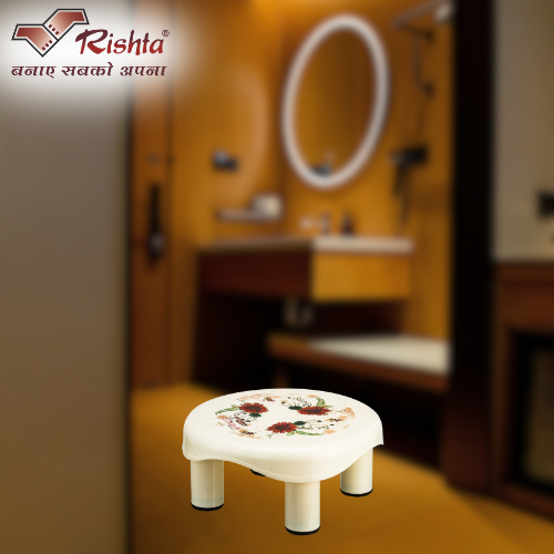 Rishta Plastic Designer Mini Stool - Image 3