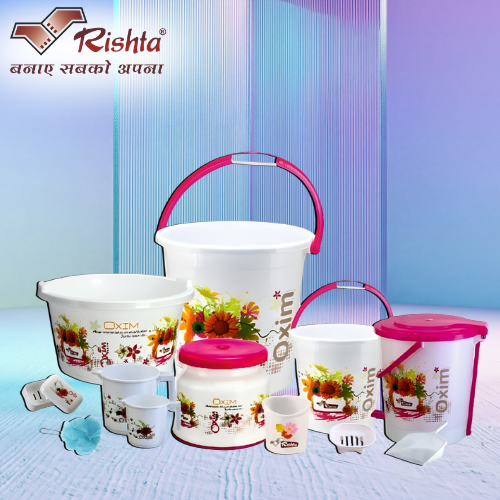 Rishta Plastic Bathroom Accessories Set